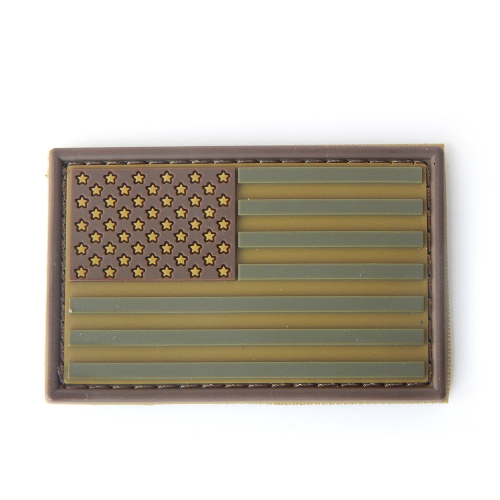 Condor USA Flag PVC Morale Patch Velcro - Multicam tactical MOLLE mil ...